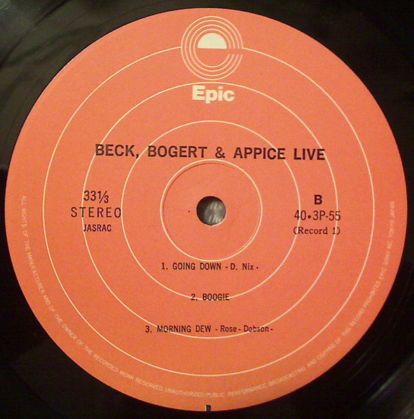 Beck, Bogert & Appice Live