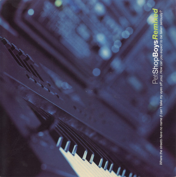 Master Release: Where The Streets Have No Name (I Can't Take My Eyes Off You) / How Can You Expect To Be Taken Seriously? by Pet Shop Boys