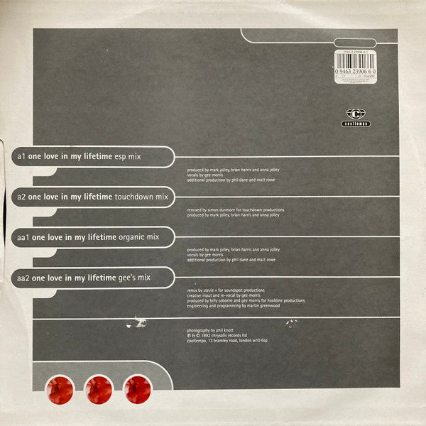 Release: One Love In My Lifetime-Vinyl-UK-1992-12cool263, 3239066-206254