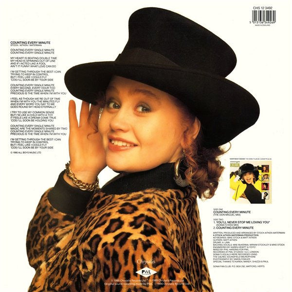 Release: Counting Every Minute-Vinyl-UK-1990-CHS 12 3492-718677