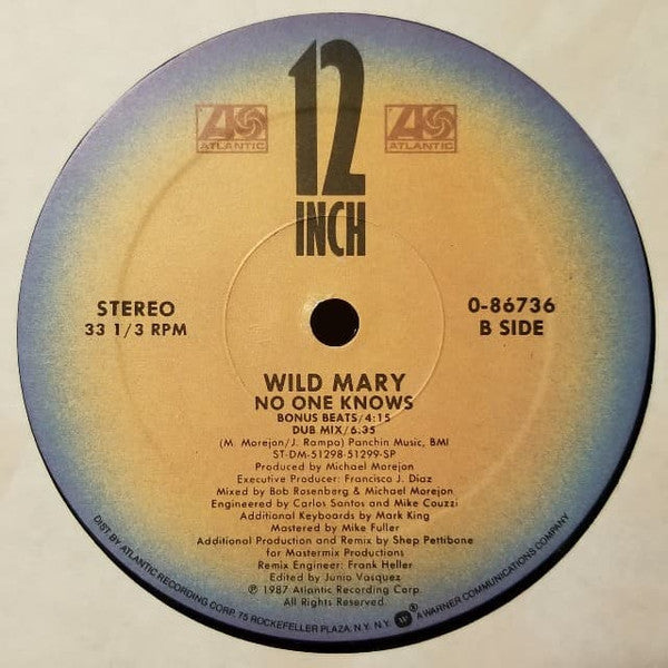 Release: No One Knows Where She Goes-Vinyl-US-1987-0-86736-142172