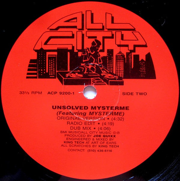 Bust Your Rhymes / Unsolved Mysterme