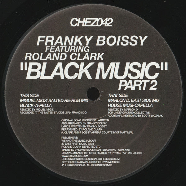 Master Release: Black Music (Pt. 1) by Franky Boissy