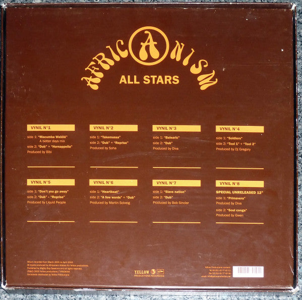 Release: Africanism Vol. II-Vinyl, Box Set-France-2003-YP BOX 004-184164