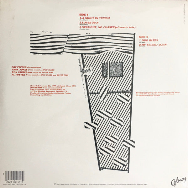 Release: New York Album-Vinyl-US-1985-GXY-5154-367437