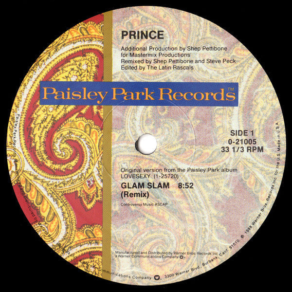 Master Release: Glam Slam by Prince