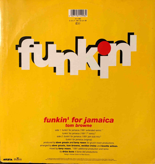 Master Release: Funkin' For Jamaica by Tom Browne