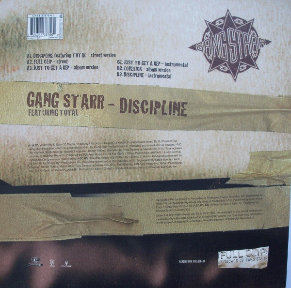 Master Release: Discipline / Just To Get A Rep by Gang Starr
