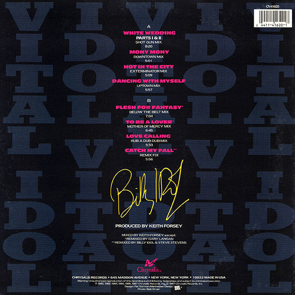 Release: Vital Idol-Vinyl-US-1987-OV 41620, OV41620-344572
