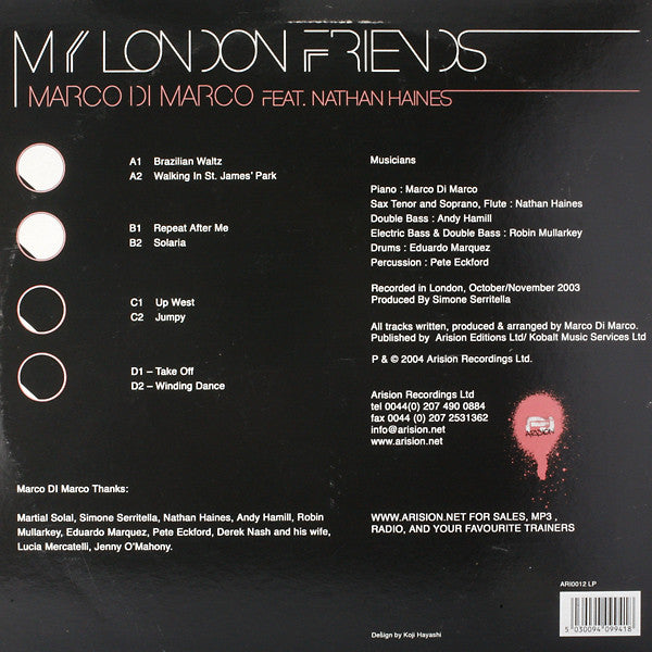 Release: My London Friends-Vinyl-UK-2004-ARI 012LP-645186