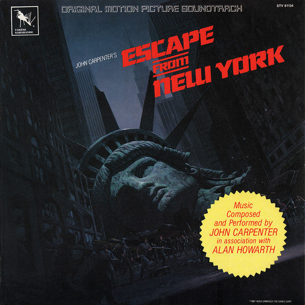 Master Release: Escape From New York (Original Motion Picture Soundtrack) by John Carpenter