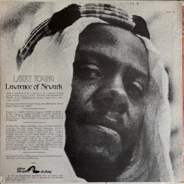 Release: Lawrence Of Newark-Vinyl-US-1973-PLP 34, PLP-34-431920