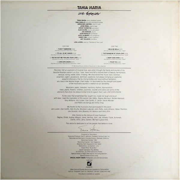 Release: Love Explosion-Vinyl-US-1984-CJP-230-946004