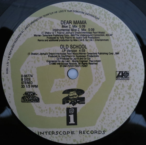 Release: Dear Mama-Vinyl-US-1995-95774-0-226586
