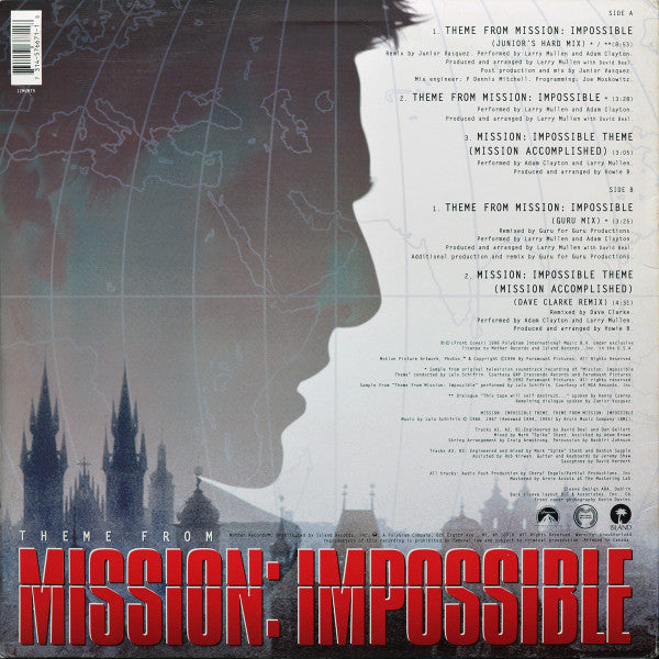 Master Release: Theme From Mission: Impossible by Adam Clayton