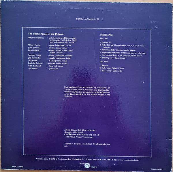 Master Release: Passion Play by The Plastic People Of The Universe