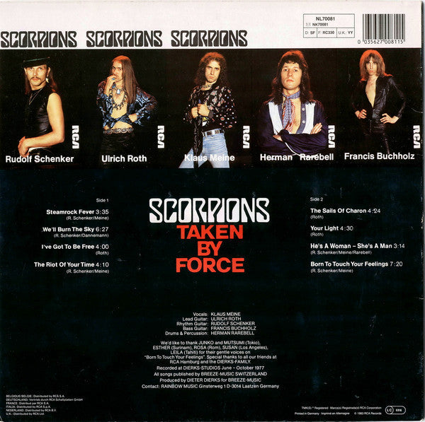 Release: Taken By Force-Vinyl-Europe-1983-NL 70081-601942