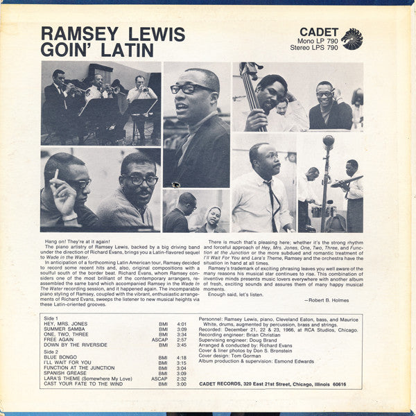 Release: Goin' Latin-Vinyl-US-1967-LPS 790-474008