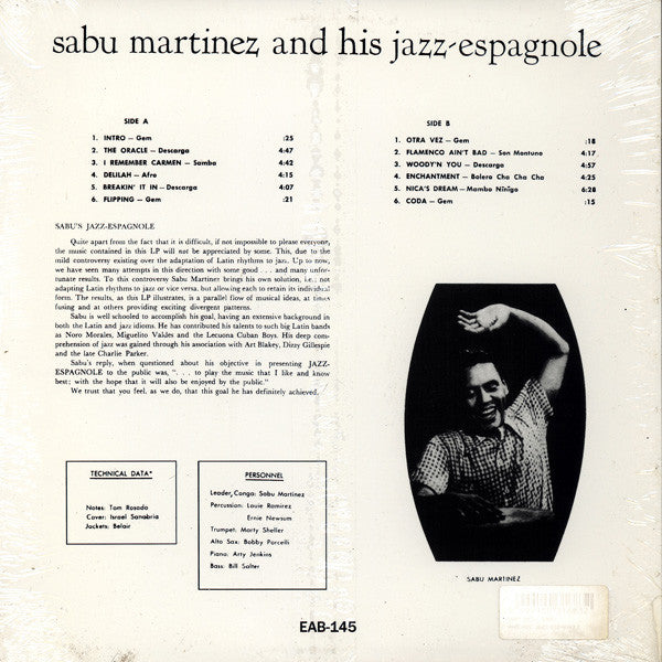 Release: Sabu's Jazz Espagnole-Vinyl-US-None-EAB-145-424610