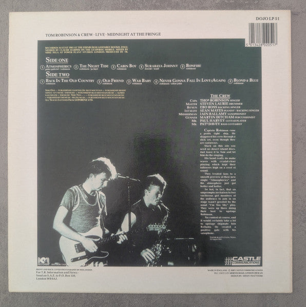 Master Release: Live - Midnight At The Fringe by Tom Robinson