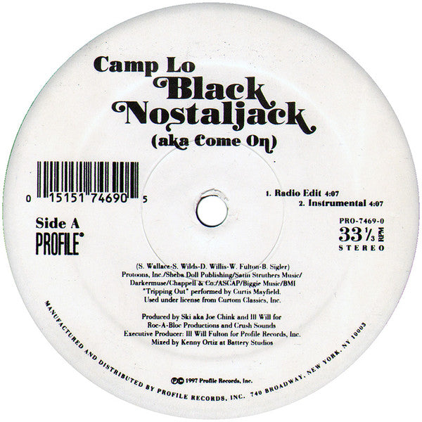 Release: Black Nostaljack (Aka Come On)-Vinyl-US-1997-PRO-7469-0-237701