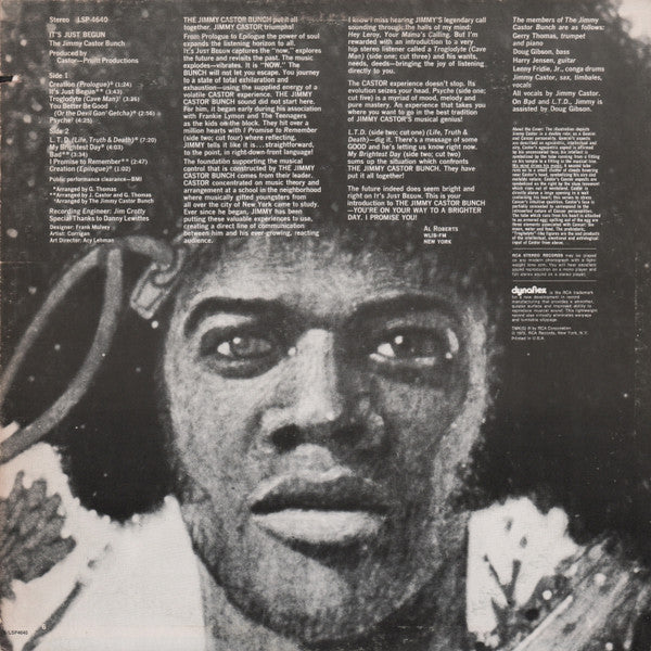 Release: It's Just Begun-Vinyl-US-1972-LSP-4640-254129