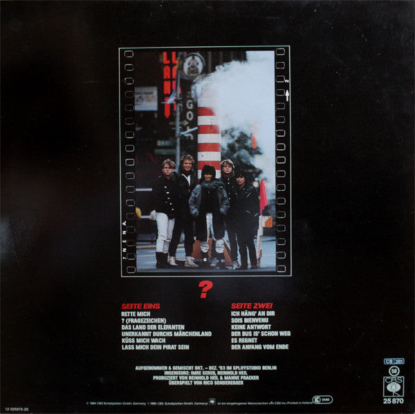 Release: ? (Fragezeichen)-Vinyl-Germany-1984-CBS 25 870, 25 870-378584