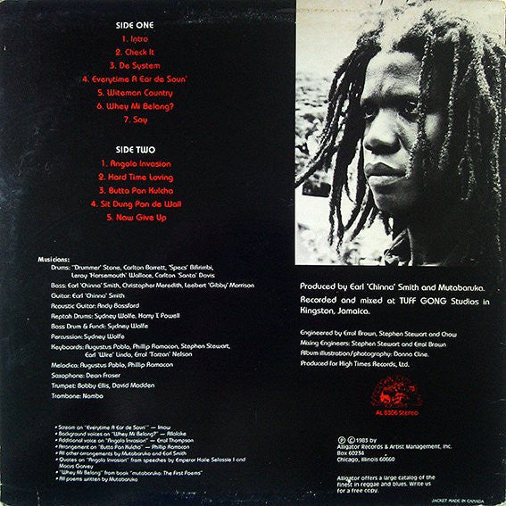 Master Release: Check It! by Mutabaruka