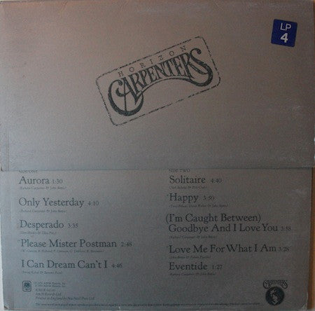 Release: Horizon-Vinyl-UK-1975-AMLK 64530-435998