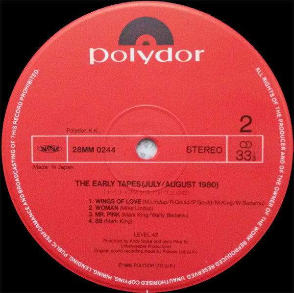 The Early Tapes (July/August 1980)