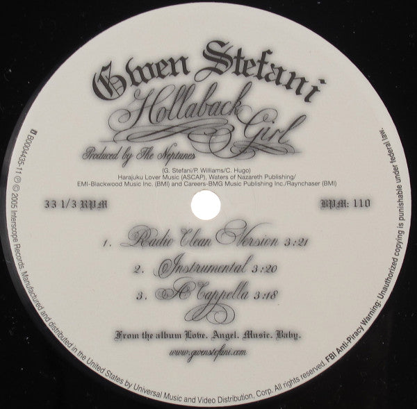 Release: Hollaback Girl-Vinyl-US-2005-B0004435-11-517959