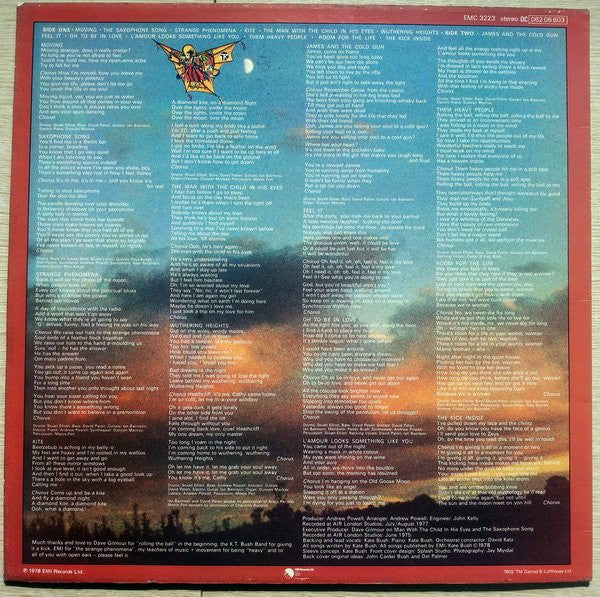 Release: The Kick Inside-Vinyl-UK-1978-EMC 3223, 0C 062 06 603-414374