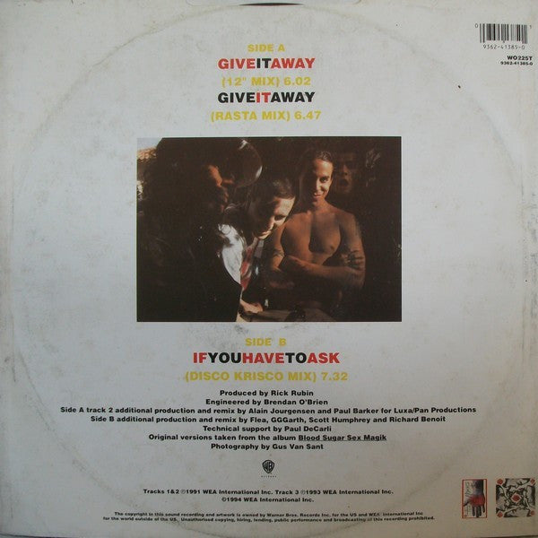 Master Release: Give It Away by Red Hot Chili Peppers