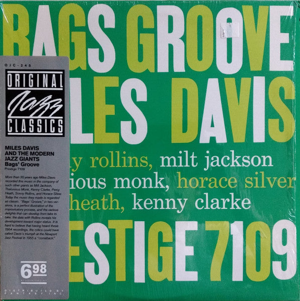 Release: Bags' Groove-Vinyl-US-1986-OJC-245, P-7109-512334