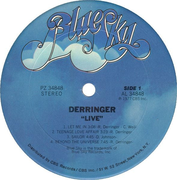 Release: Live-Vinyl-US-1977-PZ 34848-393291