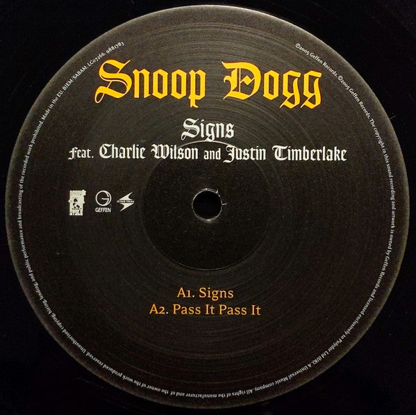Master Release: Signs by Snoop Dogg