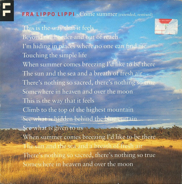 Master Release: Come Summer by Fra Lippo Lippi