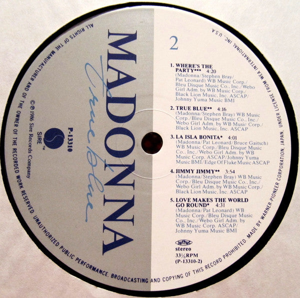 True Blue = トゥルー・ブルー