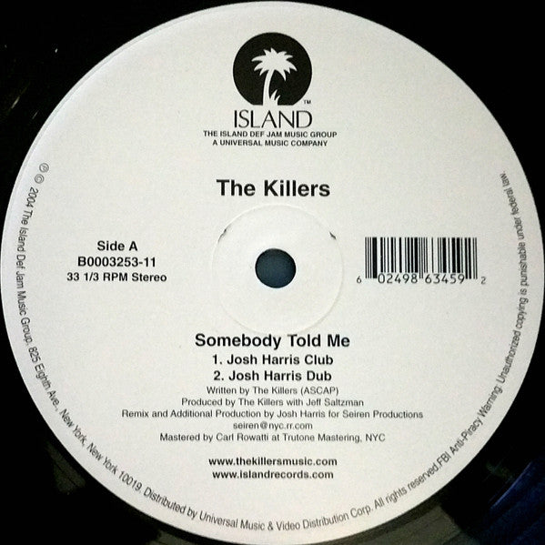 Master Release: Somebody Told Me by The Killers
