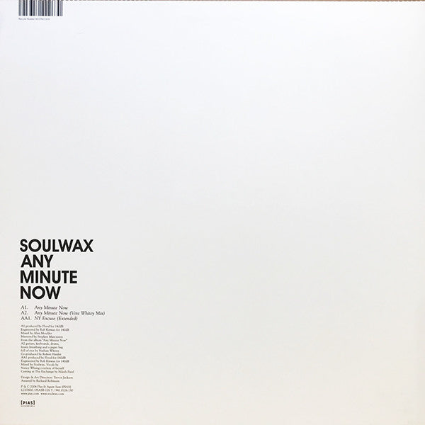 Release: Any Minute Now-Vinyl-UK & Europe-2004-PIASB 126 T, 941.0126.130-323850