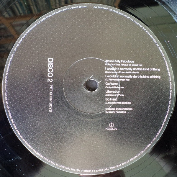 Master Release: Disco 2 by Pet Shop Boys