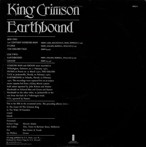 Release: Earthbound-Vinyl-UK-1972-HELP 6-442568