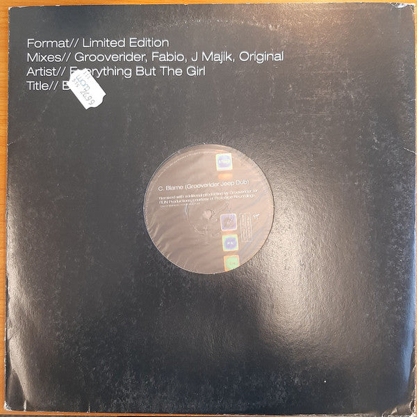 Release: Blame-Vinyl-UK-1999-VST1752, 7243 8 96440 6 7-178365