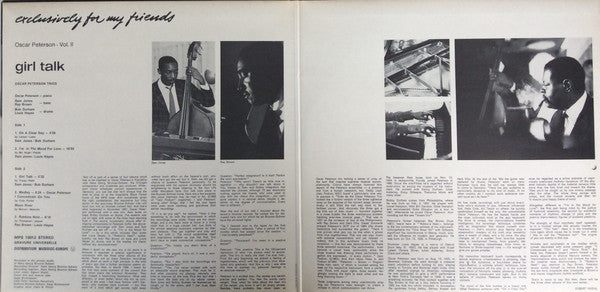 Master Release: Girl Talk by Oscar Peterson