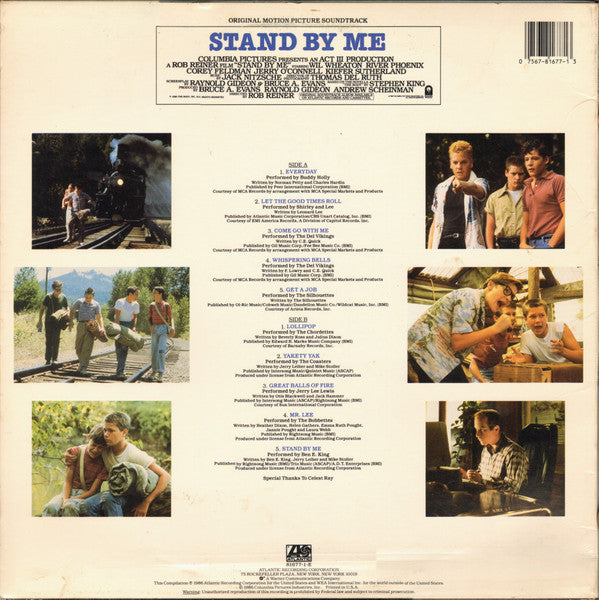 Release: Stand By Me (Original Motion Picture Soundtrack)-Vinyl-US-1986-81677-1-E, 7 81677-1-E-503912