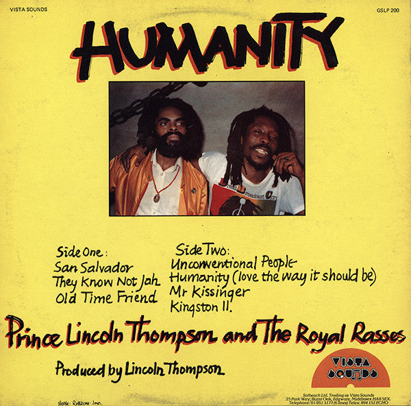 Release: Humanity-Vinyl-UK-1983-GSLP 200-638948