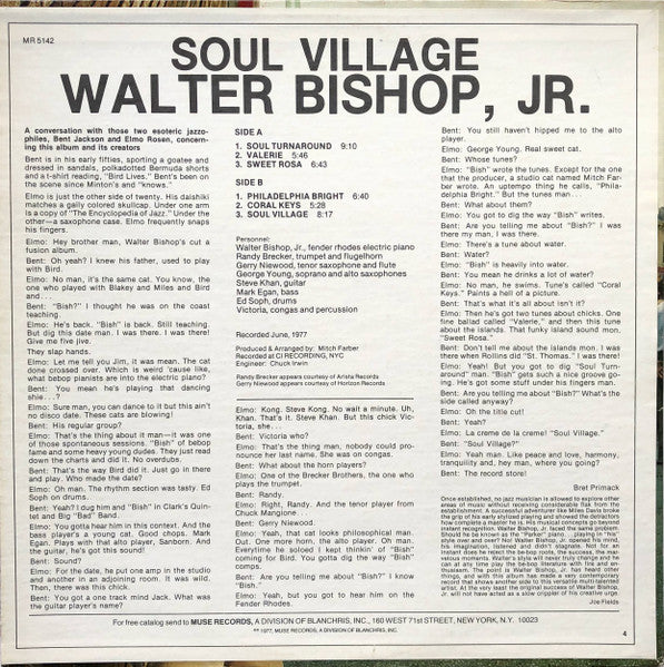 Master Release: Soul Village by Walter Bishop, Jr.