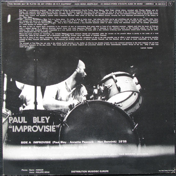 Master Release: Improvisie by Paul Bley