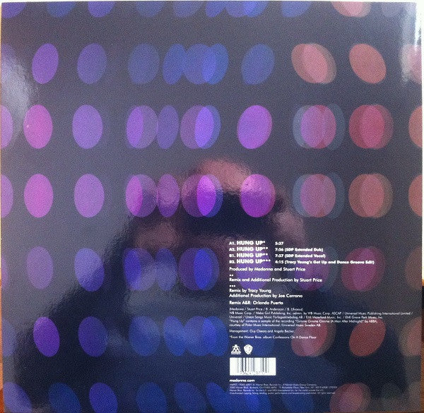 Release: Hung Up-Vinyl-UK & Ireland-2005-9362 42871-0, W695T-557306