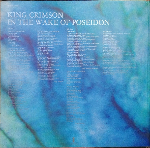 Release: In The Wake Of Poseidon-Vinyl-UK-1970-ILPS 9127, ILPS–9127-812575